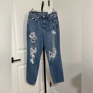 NWT American Eagle Outfitters Distressed Mom Jeans